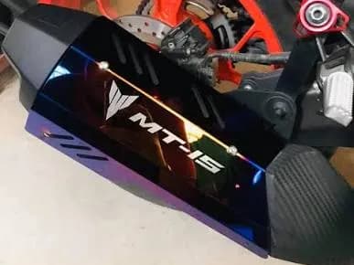 Yamaha MT15 Exhaust Cover Silencer Guard Multicolor/Goldencolor SS Made