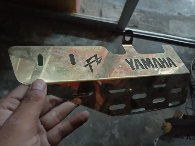 YAMAHA Motorcycle Silencer Cover Golden Color